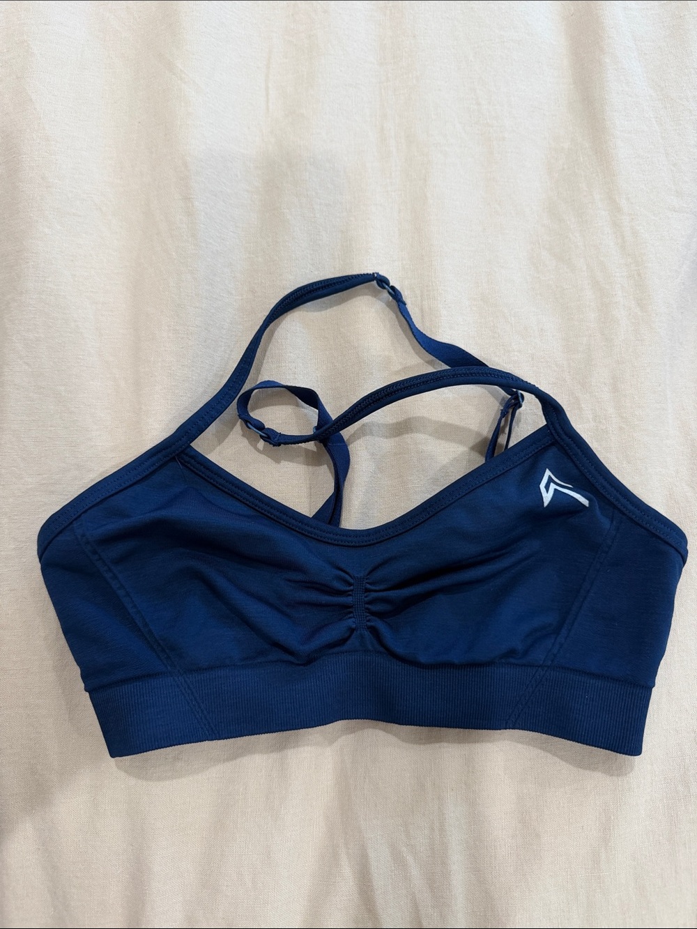 ONER Navy Blue Ruched Sports Bralette